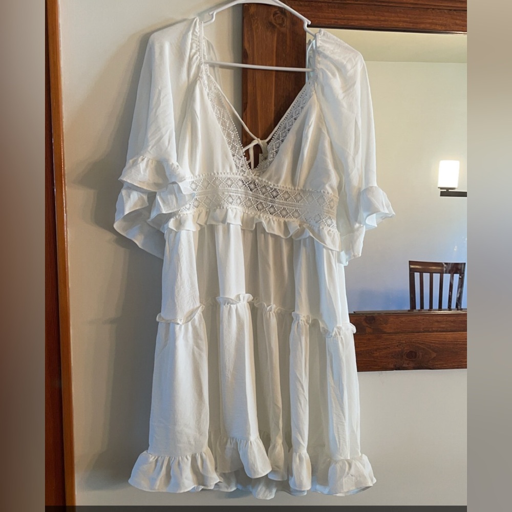 Simple white dress